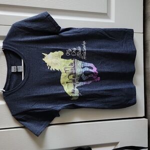 Dark blue Gildan womans Medium t shirt